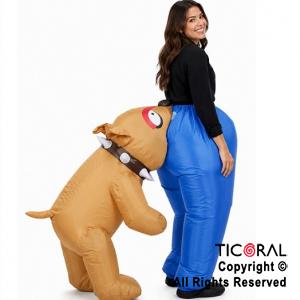 DISFRAZ INFLABLE PERRO MORDEDOR ADULTO 1,60 MT X 1,90